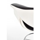 Стул барный HALMAR H46 черно-белый/хром